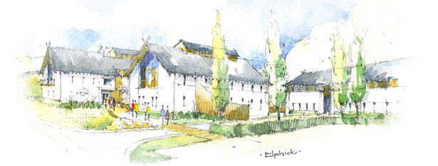 Artists Impression of the Ad Gefrin Distillery Artists Impression of the Ad Gefrin Distillery