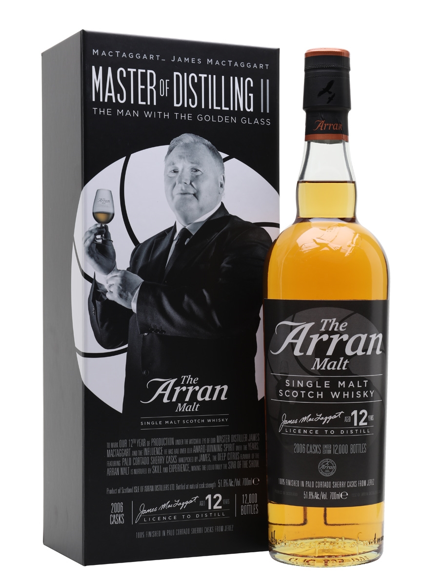 Arran 12 Year Old Man with the Golden Glass Single Malt Whisky Arran 12 Year Old Man with the Golden Glass Single Malt Whisky