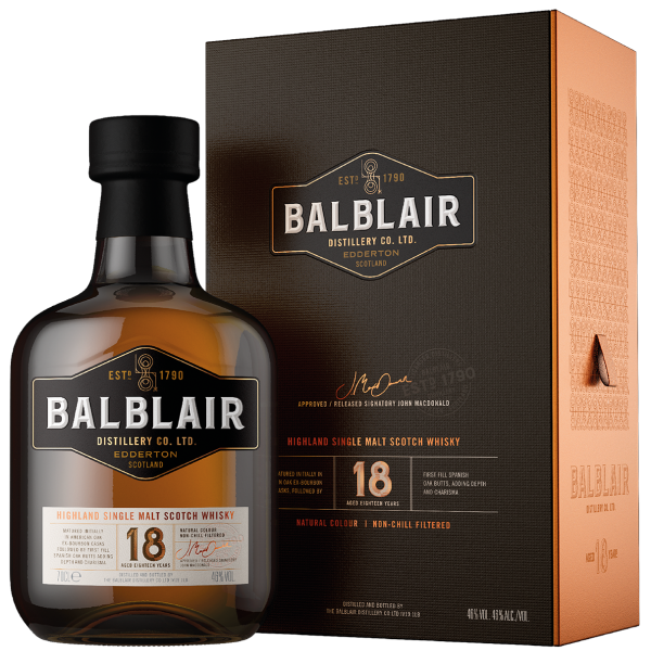 Balblair 18 Year Old Single Malt Whisky Balblair 18 Year Old Single Malt Whisky