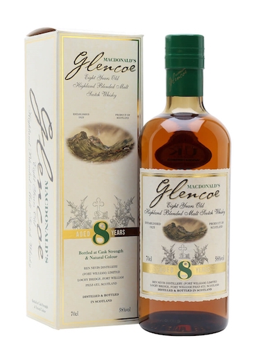 Ben Nevis Macdonalds 8 Year Old Glencoe Single Malt Whisky Ben Nevis Macdonalds 8 Year Old Glencoe Single Malt Whisky