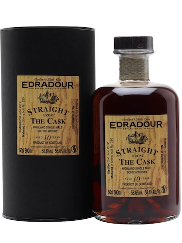 Edradour 10 Year Old Straight from the Cask Single Malt Whisky Edradour 10 Year Old Straight from the Cask Single Malt Whisky