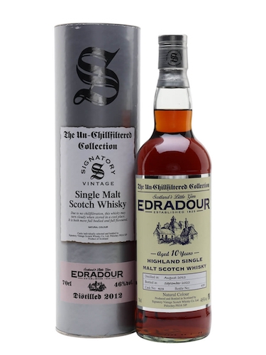 Edradour 10 Unchillfiltered Year Old Single Malt Whisky Edradour 10 Unchillfiltered Year Old Single Malt Whisky