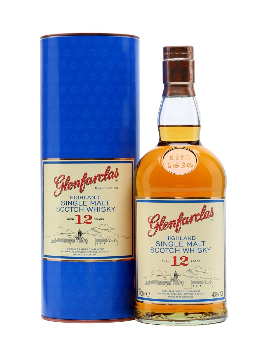 Glenfarclas 12 Year Old with tube Glenfarclas 12 Year Old with tube