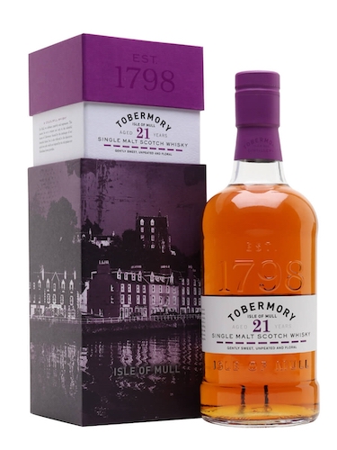 Tobermory 21 Year Old Single Malt Whisky Tobermory 21 Year Old Single Malt Whisky